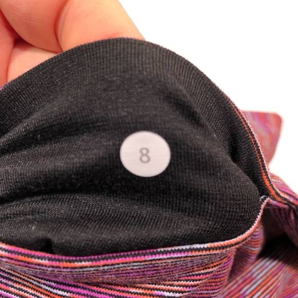 Lululemon wunder under crops orange stripe - Picture 7 of 7